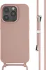 imoshion SilikonHülle mit Band iPhone 14 Pro - Sand Pink Produktbild-Vorschau 1
