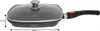 A frying pan with a glass lid and a black handle, shown from the side. Anteprima dell’immagine prodotto