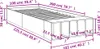 vidaXL Postel White 100x200 cm Dřevěný materiál Náhled obrázku produktu 7