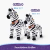 PonyCycle Zebra Reittier auf Rollen für Kinder 4-7 Jahre Produktbild-Vorschau 7