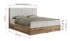 MKS MEBLE Boxspringbett 180x200 mit Bettkasten Eiche, Produktbild-Vorschau 6