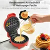 YASHE Mini gaufrier ABW59C, 550 W, plaque 10 cm, Voir les images du produit 2
