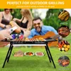 SunJas Holzkohlegrill Klappgrill Tragbarer Grill Holzkohle Produktbild-Vorschau 4