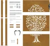 vidaXL Gartentor 100x125 cm Cortenstahl Baumdesign Produktbild-Vorschau 8