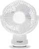 Bateriový ventilátor 5"/12,7 cm s klipem – USB / LED, ADLER Náhled obrázku produktu 5