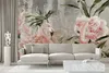 Muralo Selbstklebende Fototapete FLAMINGOS Vögel Blumen Produktbild-Vorschau 6