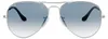 Ray-Ban Large Metal zilverkleurig met witte glazen Productafbeelding-voorbeeld 1