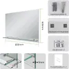 S'AFIELINA Badspiegel mit Ablage 60 × 80 × 1,0 cm (H × B × Produktbild-Vorschau 2
