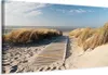 Italienischer Leinwand Leinwandbild - Wild Beach 150x50 cm Produktbild-Vorschau 1