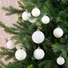 Weihnachtskugeln Kunststoff Mix 4-6cm 30er Set - Winterweiß Produktbild-Vorschau 4