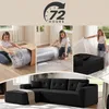 VASAGLE Modulares Sofa, Ecksofa mit Liege rechts, 242 cm Produktbild-Vorschau 6