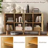 UnboxG Massivholz Sideboard 140x40x80 cm Eiche – 4 Türen Produktbild-Vorschau 4