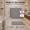 Komfortec Badvorleger Set 2 Teilig, Waschbar Duschmatte & Produktbild-Vorschau 3