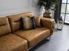 Sofagarnitur Komplette Sofa 31 Sitz Sessel Kunstleder Braun Produktbild-Vorschau 2