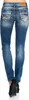 Cipo & Baxx Damen Jeans BJW256 Blau, W30/L30 Produktbild-Vorschau 3