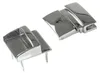 Metall Mappenschloss Verschluss 42x42mm silber Produktbild-Vorschau