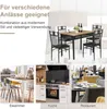 Collage of dining sets in different settings: a dining room, a kitchen, and a restaurant. Anteprima dell’immagine prodotto