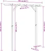 vidaXL Záhradná pergola 205x40x203 cm drevo Náhľad obrázku produktu 7