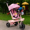 ECOTOYS WQL-186 Kinderdreirad, Kinderwagen mit drehbaren Produktbild-Vorschau 3
