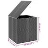 vidaXL Cuscino da giardino in rattan PE 100x97,5x104 cm Anteprima dell’immagine prodotto 13