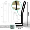 DIY 2er Set Rückenlehne Stahl Schwarz Lehnenhalter Produktbild-Vorschau 4