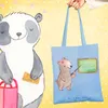 Mr. & Mrs. Panda Tote Bag Dozentin Herz - Sky Blue - Produktbild-Vorschau 2