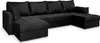 Masseno Ecksofa NAKO M mit Schlaffunktion U-Form, Sofa mit Produktbild-Vorschau 2