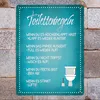 Toilettenregeln Metallschild XXL Schild Blechschild Produktbild-Vorschau 7