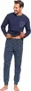 Herren-Pyjamas Aus Baumwolle, Lange Ärmel Und Hose, Produktbild-Vorschau 3