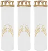 Grabkerze Weiß 3er Pack ( Druck Gold ), 170 Stunden/Kerze, Produktbild-Vorschau 1