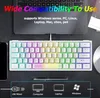 Lexonelec K61 60% White Gaming Keyboard Mini PC RGB Produktbild-Vorschau 7