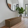 MG Design, hnedý taburet s úložným priestorom, 45x120 cm - Náhľad obrázku produktu 2