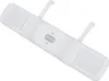 A white air conditioner wind deflector with adjustable length and wall mount. Náhľad obrázku produktu