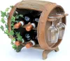 DanDiBo Weinregal Holz Weinfass Braun 33 cm 2110 Bar Produktbild-Vorschau 1