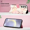 Galaxy S25 Hülle, Marmor Motiv Kunstleder Tasche Produktbild-Vorschau 3