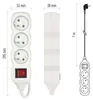 Prodlužovací kabel 7 m / 3 zásuvky / s vypínačem / bílý / PVC / 1 mm2 Produktbild-Vorschau