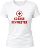 Damen T-Shirt Kranke Schwester Fasching Karneval Halloween Produktbild-Vorschau 3