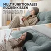 Björn&Schiller Rückenkissen türkis-grau 200 cm - Lesekissen Produktbild-Vorschau 2