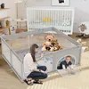 LZQ Laufstall Baby 180x150cm, Laufgitter Baby Absperrgitter Produktbild-Vorschau 11