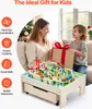 VEVOR dřevěný stolek na aktivity, 100 dílů, železniční Náhled obrázku produktu 6