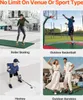 A collage of four images showing different sports and activities, with text overlays indicating the sport type. Podgląd zdjęcia produktu