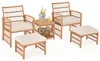 COSTWAY Gartenmöbel Set Polyrattan, Balkonmöbel Set inkl. 2 Produktbild-Vorschau 1