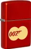Zippo Benzin-Feuerzeug metallic red gelasert, 007 James Produktbild-Vorschau 3