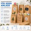 50x braune Beutel 21 x 14 cm Kraftpapiertüten Geschenktüten Produktbild-Vorschau 5