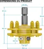 Wiltec Embrayage de Cardan - 6 Dents / 1 3/8" (34,9 mm) / Voir les images du produit 7