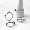 Ring mit Opal silber aus Edelstahl 60 (19.1 mm Ø) Produktbild-Vorschau 2