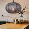 LED Pendellampe, Orientalisch, Metallschirm, silber, D 30 Produktbild-Vorschau 4