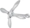 A single, silver, foldable anchor is shown against a white background. Náhľad obrázku produktu