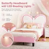 INONEFT Gestoffeerd kinderbed 90x190 cm, LED enkelbed. Productafbeelding-voorbeeld 4