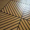 3D Wandpaneel 50x50 cm in Schwarz & Eiche – dekorative Produktbild-Vorschau 4